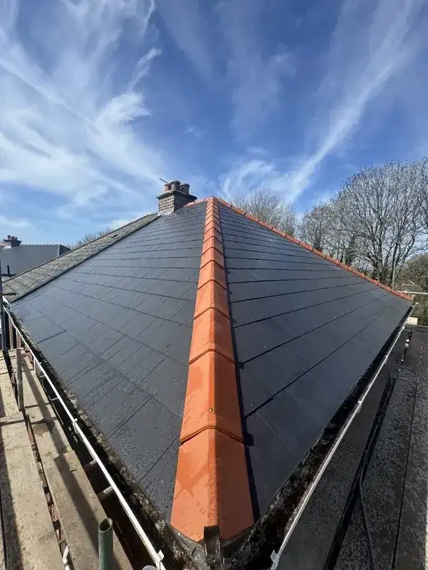 Same pitched tiled roof after replacement